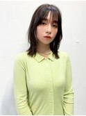 〇韓国ウルフヘア シースルーバング