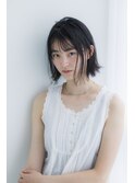 黒髪ナチュラルボブ