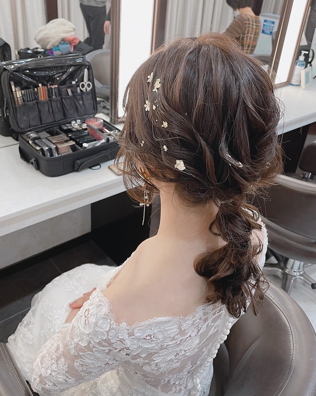 みづき🐟秋葉原/ヘアセット/ヘアメ | * お花ハーフアップ