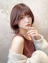 ロンド クラン 岡崎(Lond Clan)&nbsp;韓国顔周り前髪ボブ×ブリーチしないチョコレートカラー[岡崎]