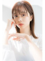 リノナ(Linona)&nbsp;エアリー外はねワンレングス 髪質改善ストレート ベージュ