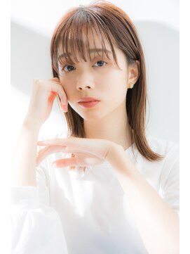 リノナ(Linona) エアリー外はねワンレングス 髪質改善ストレート ベージュ