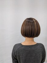 エイムヘアメイク 舟入店 ハイライト+ボブ