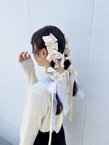 トータルビューティ ジェム バイ ヘアタイム(TOTAL BEAUTY gem by HAIR TIME)&nbsp;成人式前撮りヘア 編みおろしツイン