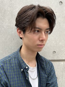 ニコ トウキョウ ヨコハマ(nico) メンズ/センターパート/ニュアンスパーマ