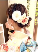 編み込みシニヨン【新横浜/ヘアセット/着付け】