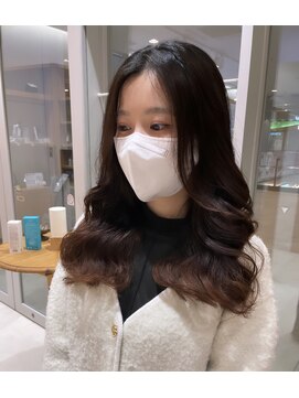 アピッシュ 国分寺(apish) デジタルパーマ【秋山 晟也】韓国風・コテ巻き風