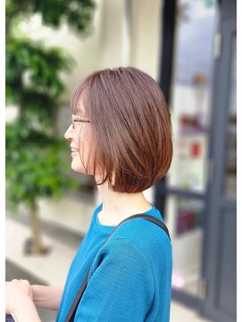 クリッパーループ(Clipper) 40代からの上品大人ボブ×白髪ぼかしハイライトカラー