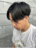 メンズマッシュセンターパートスパイラルパーマニュアンスパーマ