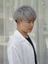 ボブ 金沢(BOB)&nbsp;メンズホワイトカラーマッシュスタイル