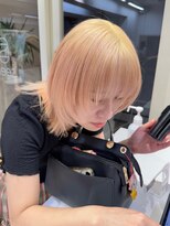 ★レイヤーカットウェットヘアデザインカラーウルフ★