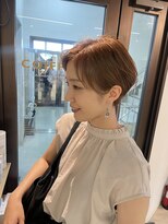 コワファーストナガサキシャンプーボーイ(COIFF1RST NAGASAKI SHAMPOO BOY)&nbsp;大人ショートボブ丸みショートカットマッシュショート前髪あり