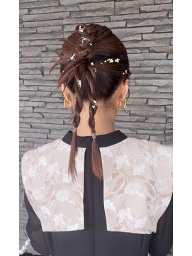 ハイバレーヘアーメゾン(HIGH VALLEY HAIRMAISON) カチモリヘアお呼ばれヘアセット岡山南中央町