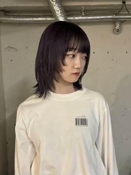 ノラ シンディ(NORA CYNDY) デザインカラーシャドウルーツカラー裾カラーレイヤーカット