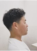 メンズパーマツイストスパイラル波巻きパーマメンズカット