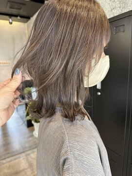 メルバイレガロ 水戸(mer by REGALO) ブリーチなしでできる透明感グレージュ/インナーグレージュ