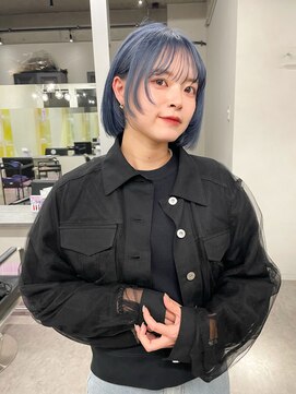 アロ 大阪梅田(alo) 【momoa】ハイトーンブルーシルバー