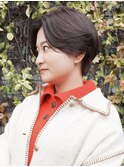 大人のハンサムショート/ラベンダーグレージュ