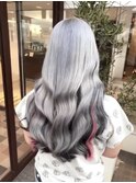 ホワイトシルバー_ハイトーン_ケアブリーチ_ペールカラー