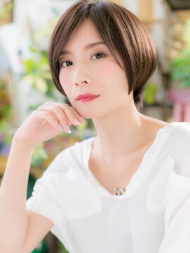 カバーヘア ブリス 大宮西口(COVER HAIR bliss) 透明感アッシュブラウンマッシュショートヘアh3大宮20代30代40代