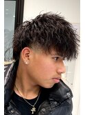 ツイストパーマ スキンフェード