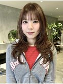 透明感抜群ダブルカラーブリーチミルクティーベージュ