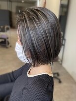 アース 明石店(EARTH) 透明感◎ナチュラルハイライト×アッシュグレージュ小顔ヘア