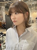 ノラ ヘアーサロン(NORA HAIR SALON) ナチュラル小顔前髪あり後れ毛サイドバング結べるボブくびれヘア