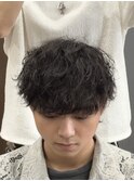 シャドウパーマ×波巻きパーマ×メンズ【広島】