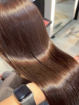 インク サカエ(inq sakae) ブリーチなしダブルカラー/艶髪ロング/ストレート