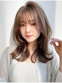 ナチュラルカール似合わせカットモテ髪外ハネボブ#348f1101