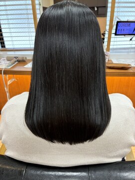 クレス 東武練馬店 髪質改善ストレート×セミロング