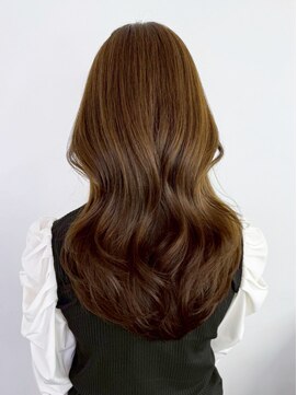 くびれヘア顔周りレイヤー美髪韓国ヘアロング_ba550121