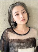 渋谷フェイスフレーミングケアブリーチタッセルボブ韓国前髪◆