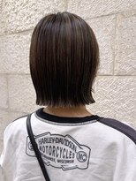 ハピネス 河原町店(Happiness)&nbsp;ハイライトカラー　ぱっつんボブ　京都美容室　進詩織