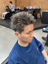 アディクト オム(ADDICT HOMME)&nbsp;ハイライト×スパイキーパーマ