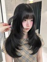 ペレ 栄 アネックス(PELE栄ANNEX) 暗髪/ツヤ髪/韓国/レイヤーカット/前髪カット/トリートメント/栄