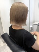 ラミエバイメルト 下北沢(lamie by melt)&nbsp;花田外ハネボブブリーチミルクティーベージュ下北沢韓国レイヤー