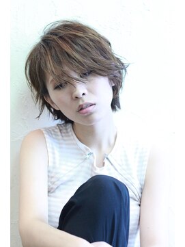 アムレヘアー(amule hair) 【amule hair】アッシュグレー☆うざバングアンニュイショート