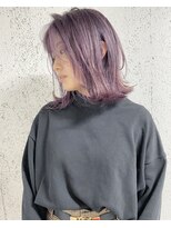 スティードトーキョー(Steed Tokyo)&nbsp;lavender ash × 外ハネBOB layer【Steed/立川】
