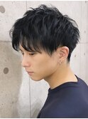 ツーブロック刈り上げミニマッシュ