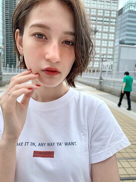 シー バイ ロンド 新宿(Sea by Lond) 【佐藤健太郎】くすみカラーラベージュ小顔くびれショートボブ