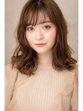 カバーヘア イヴ 戸頭店(COVER HAIR EVE) グラマラスなフリンジウェーブ☆小顔セミディY戸頭20代30代40代