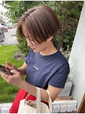 ハンサムショート×ハイライト