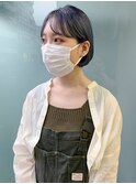 ミニボブ+ラベンダーグレージュ
