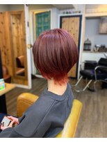 トルチェ(toRtue) ショートウルフ インナー ピンクカラー