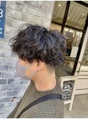 【韓国マッシュ】　メンズカット×波巻きスパイラルパーマ