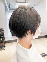 ピボット 北千住(PIVOT) 大人可愛い20代30代40代黒髪前下がりショートボブ丸みショート
