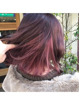 ボアップ 新居浜店(boappu) ＃カラー＃ブリーチ#ピンク