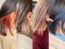 インナーカラー☆ちらりと見えるハイトーンで遊び心をくすぐる♪